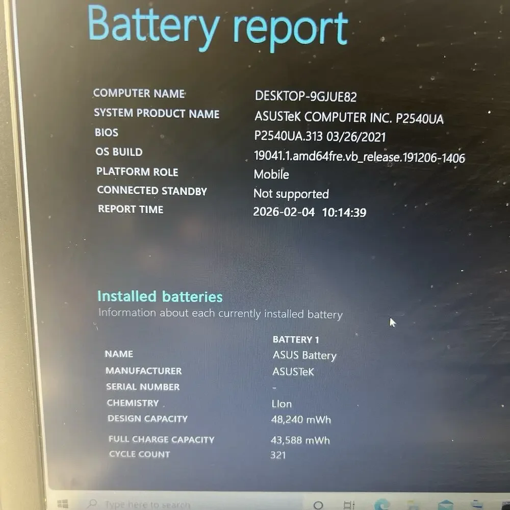 ASUS Pro P2540UB - i5-7200U 8GB 1 TB - 15.5